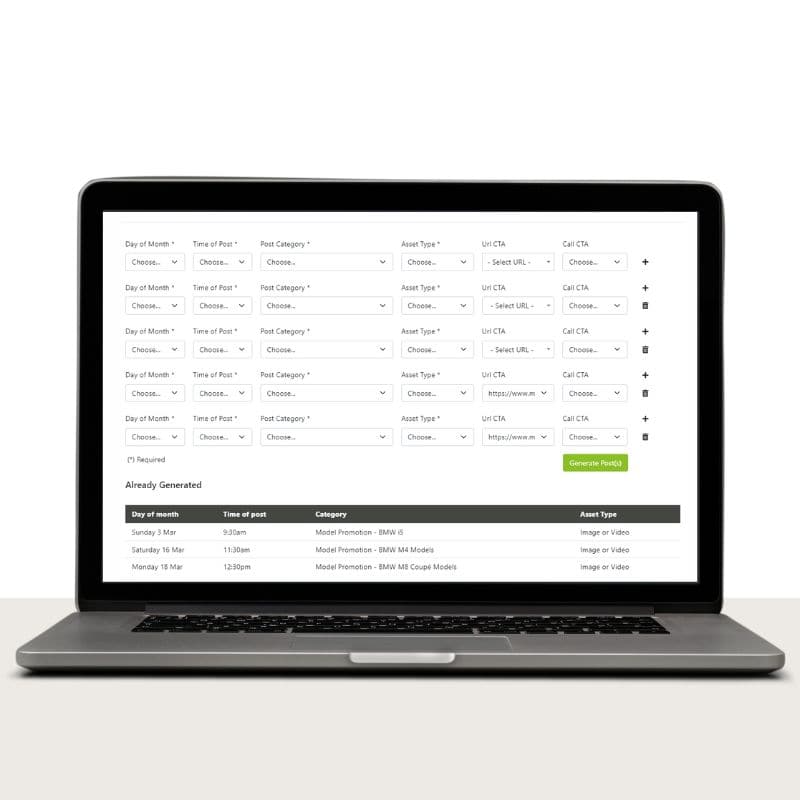 Social Media Plans in Minutes